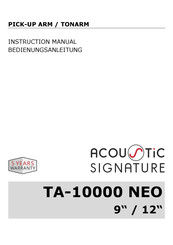 Acoustic Signature TA-10000 NEO Instruction Manual