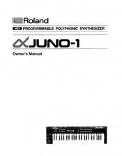 Roland LX JUNO-1 Owner's Manual