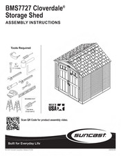 Suncast Brilliant by Design Cloverdale BMS7727 Assembly Instructions Manual