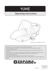 Takara Belmont YUME Operating Instructions Manual