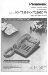 Panasonic Auto-Logic Easa-Phone KX-T2395 Operating Instructions Manual