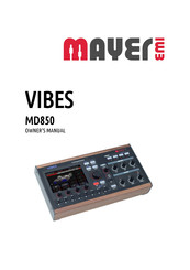 Mayer EMI Vibes MD850 Owner's Manual