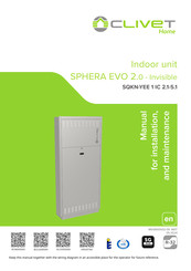 CLIVET SPHERA EVO 2.0 Invisible Series Manual For Installation And Maintenance