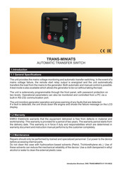 EMKO TRANS-MINIATS Manual