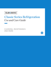 Sub-Zero CL3650U/S/T/L Use And Care Manual