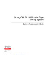 Sun Oracle StorageTek SL150 CRU Manual
