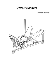 HUDSON STEEL FAIRFIELD H09-LP Owner's Manual