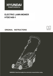 Hyundai HTDE1400-1 Original Instructions Manual