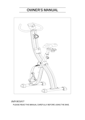 HPF X-Bike Instruction Manual