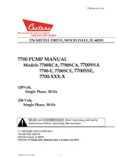 Cretors 7700SCA Manual