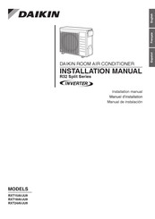 Daikin RXT18AVJU9 Installation Manual