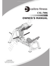 Calibre Fitness CSL-7006 Owner's Manual