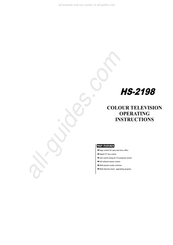 Haier HS-2198 Operating Instructions Manual