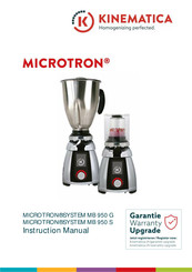 Kinematica MICROTRON SYSTEM MB 950 G Instruction Manual