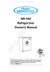 Haier HR-100 Owner's Manual