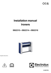 Electrolux Professional IB62314 Installation Manual