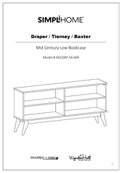 SIMPLIHOME brooklyn + max WyndenHall AXCDRP-56-WB Manual