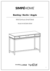 SIMPLIHOME brooklyn + max WyndenHall AXCBAN-09SM Manual