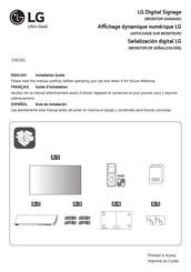 LG 55EJ5G-B.AUS Installation Manual