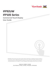 ViewSonic ViewBoard IFP105UW User Manual