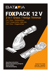 Batavia FIXXPACK BT-CT002 Operating Instructions Manual