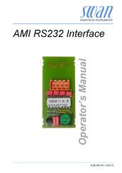 Swan Analytical Instruments AMI RS232 Interface Operator's Manual