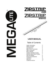 MegaLite ZIPSTRIP C40 User Manual