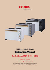 Cooks Professional K404 Instruction Manual