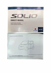 Suzuki SOLIO 2012 Series Owner's Manual