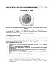 EUROSTER Q8TXRX Installation And Operation Manual