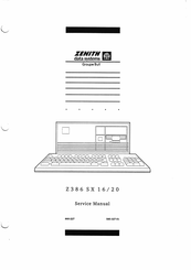 Zenith Z386 SX 16 Service Manual