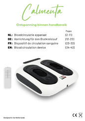 Calmenta vibrating foot massage device Manual