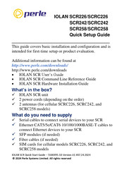 Perle IOLAN SCRC258 Quick Setup Manual