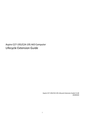 Acer Aspire C24-195 Lifecycle Extension Manual