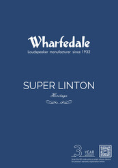 Wharfedale Pro SUPER LINTON Heritage User Manual