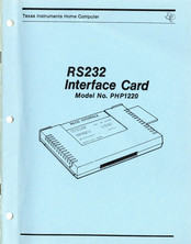 Texas Instruments PHP1220 Manual
