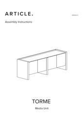 Article TORME 25526 Assembly Instructions Manual