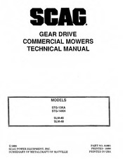 Scag Power Equipment SLM-40 Technical Manual