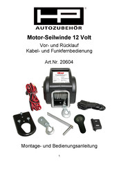 HP Autozubehor 20604 Assembly And Operating Instructions Manual