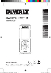 DeWalt DW03101 User Manual