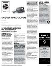 Hoover ONEPWR BH57400V User Manual