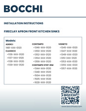 BOCCHI CONTEMPO STEP-RIM 1348 0120 Series Installation Instructions Manual