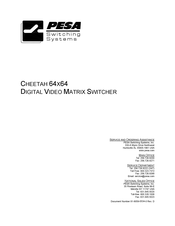 PESA Cheetah 64x64 Manual
