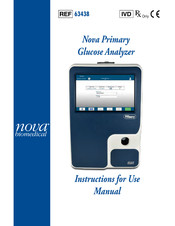 NOVA BIOMEDICAL Nova Primary 63438 Instructions For Use Manual