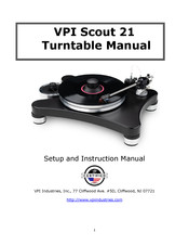 VPI Industries Scout 21 Setup And Instruction Manual