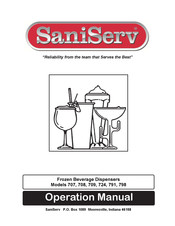 SaniServ 708 Operation Manual