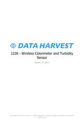 Data Harvest 1220 Manual