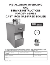 Ferguson PROSELECT FORCE 102284-01 Installation, Operating And Service Instructions