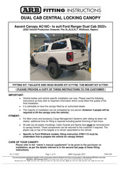 Arb AC16C Fitting Instructions Manual