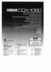 Yamaha CDX-1060 Owner's Manual